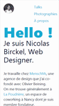 Mobile Screenshot of nicolas-birckel.fr